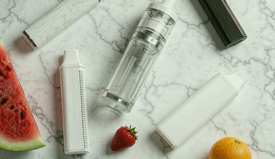 Algeria Convenience Store Long Shelf Vape packaging detail